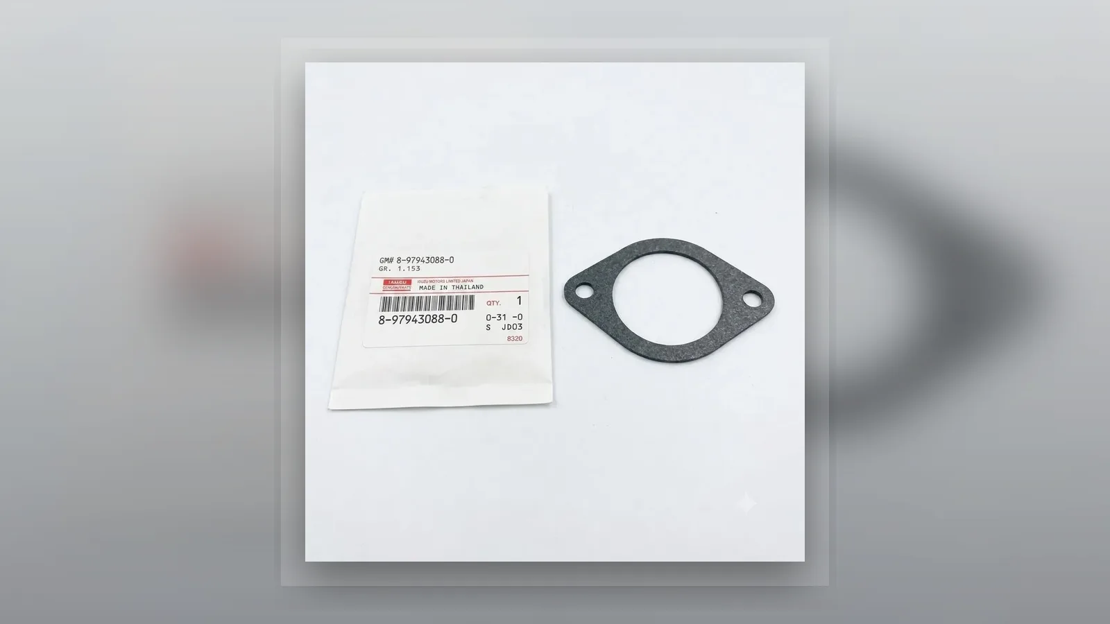 Isuzu water outlet gasket product photo arranged as a premium 16:9 TAP Auto Parts blog cover